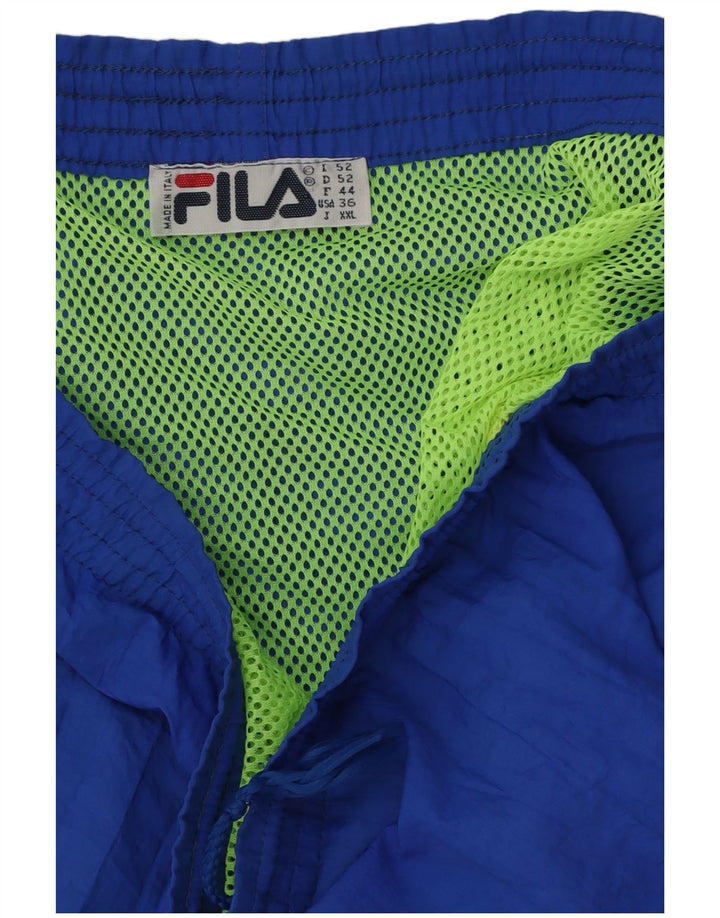 Fila Mens Graphic Sport Shorts IT 52 Large Blue