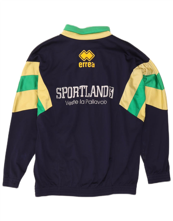 Errea Mens Graphic Tracksuit Top Jacket Large Navy Blue Colourblock