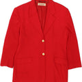 ROCCOBAROCCO Womens 2 Button Blazer Jacket UK 12 Medium Red Vintage Roccobarocco and Second-Hand Roccobarocco from Messina Hembry 