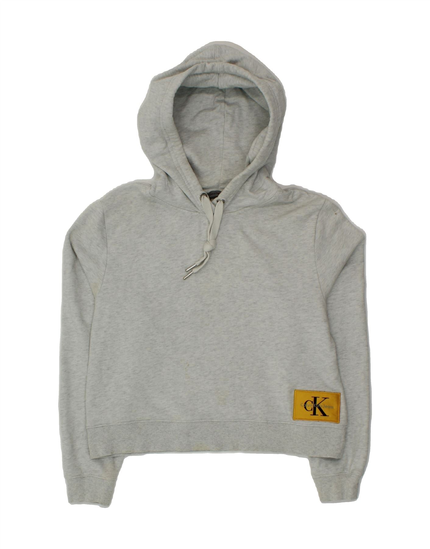 Grey Calvin Klein Pullover Hoodie Women's CALVIN KLEIN JEANS