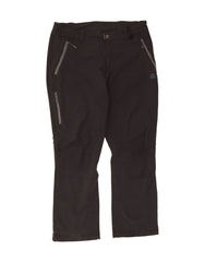 JACK WOLFSKIN Mens Straight Cargo Trousers W34 L30 Black Polyamide