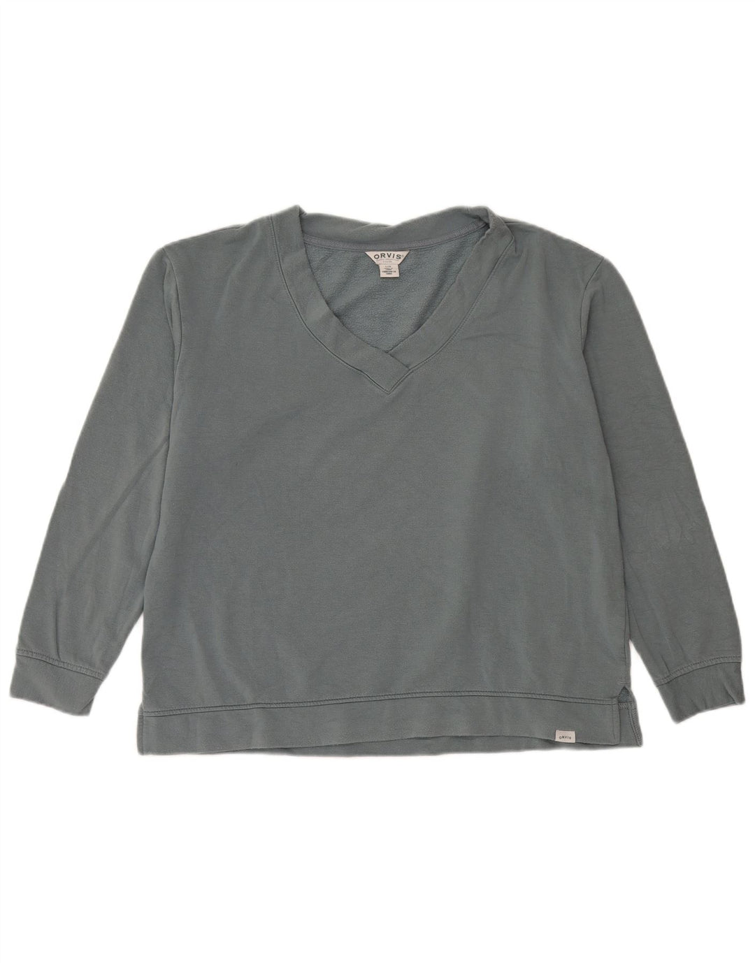 Orvis Womens Oversized Sweatshirt Jumper UK 16 Large Grey