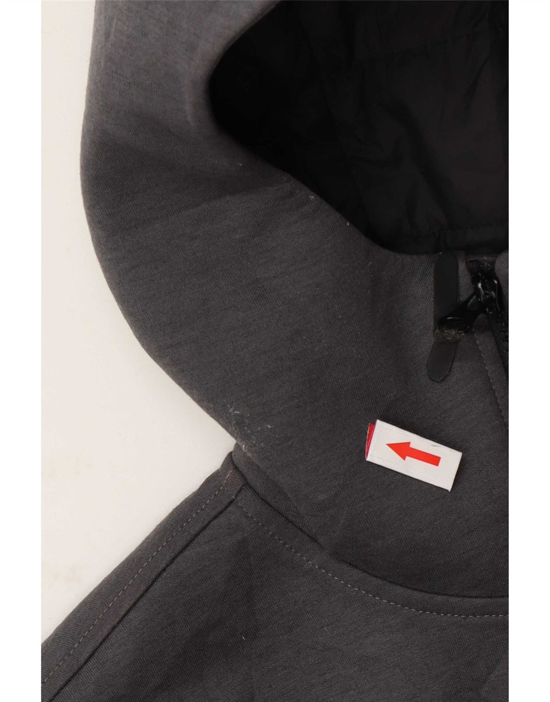 The North Face Mens Hooded Padded Jacket UK 34 XS Grey Polyester