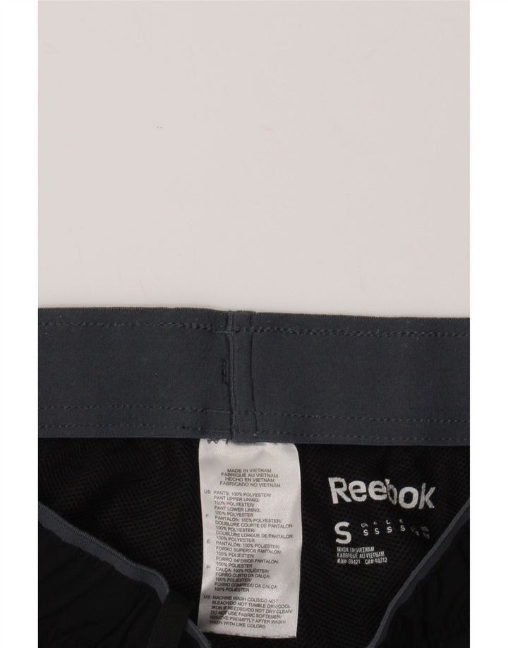 REEBOK Mens Tracksuit Trousers Small Black Polyester Vintage Reebok and Second-Hand Reebok from Messina Hembry 