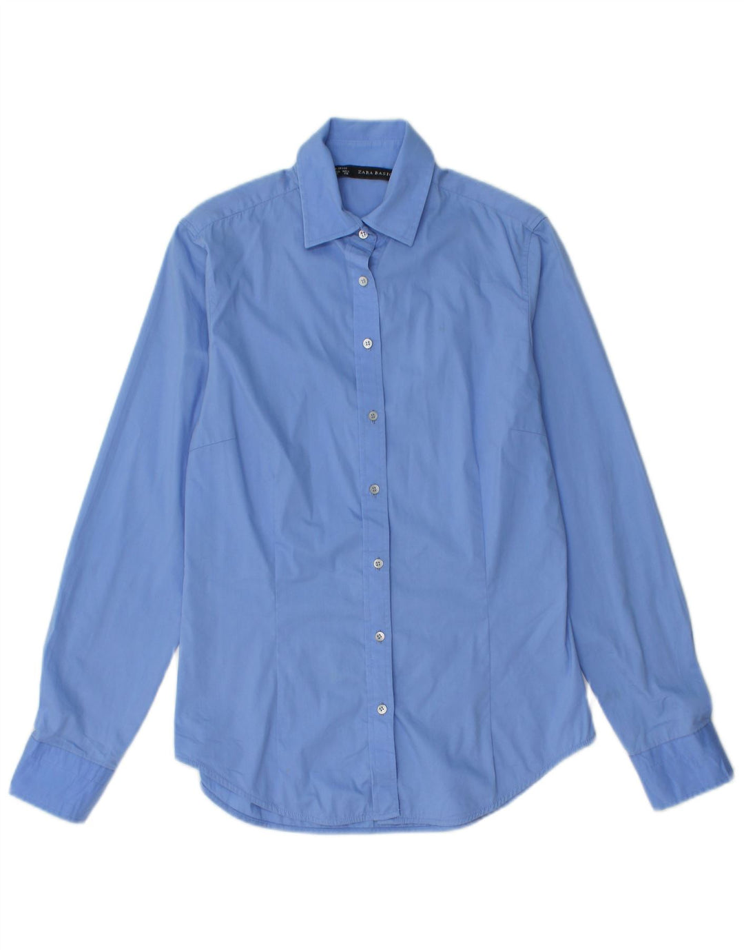 Zara Womens Shirt UK 10 Small Blue