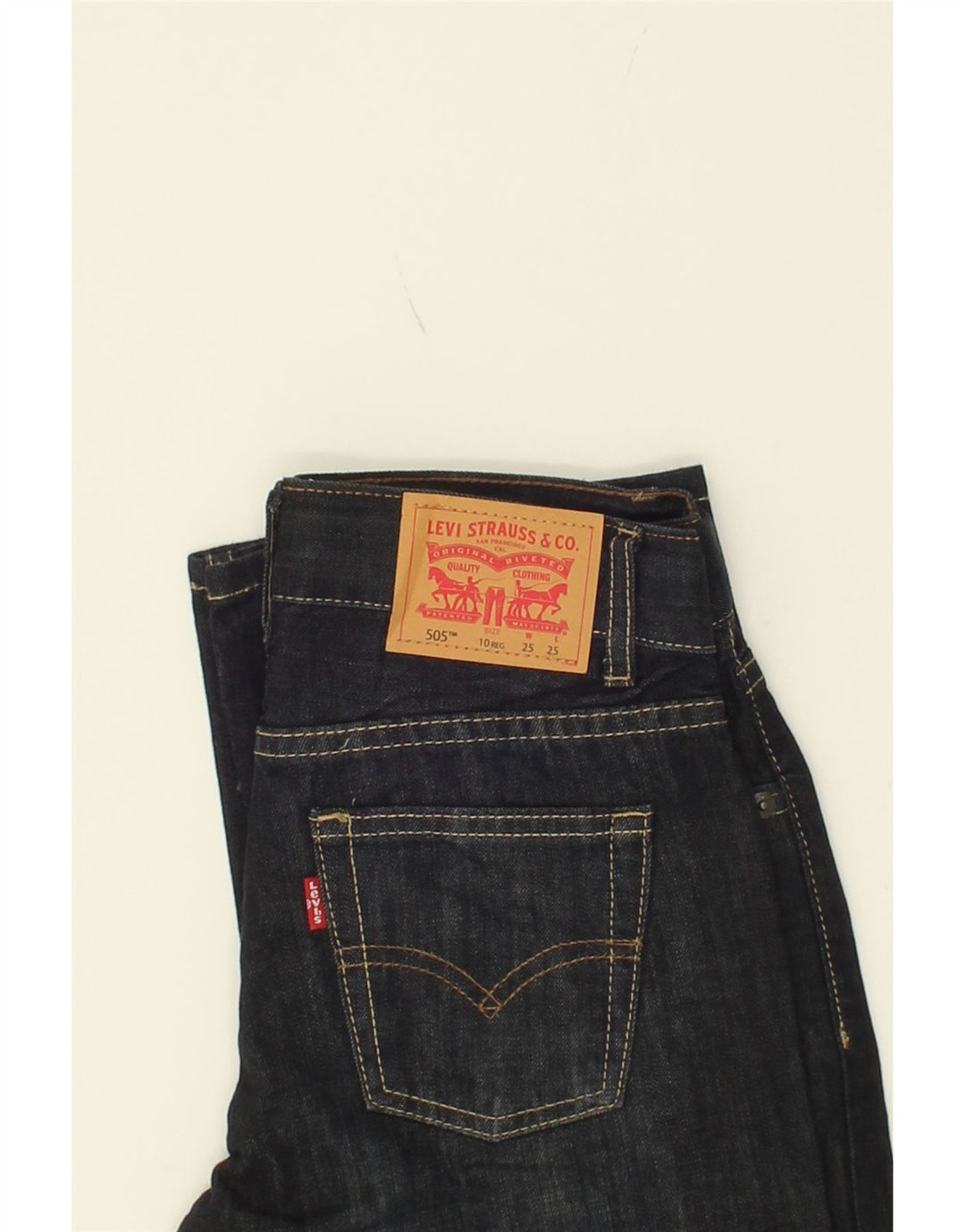 LEVI'S Boys 511 Regular Straight Jeans 9-10 Years W25 L25  Navy Blue Vintage Levi's and Second-Hand Levi's from Messina Hembry 