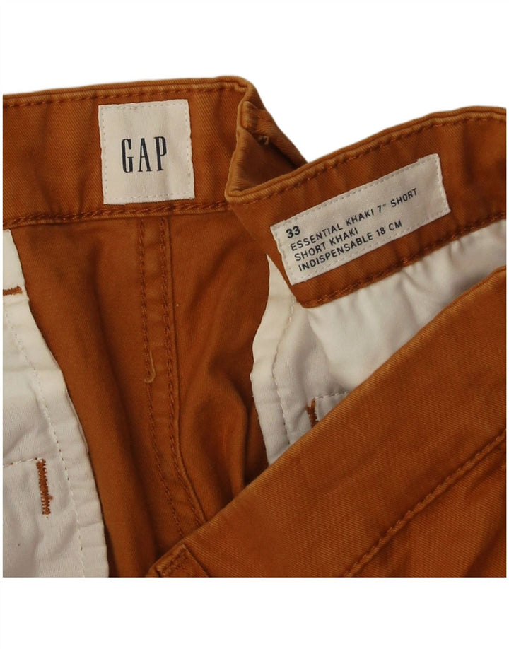 Gap Mens Chino Shorts W33 Medium  Brown Cotton
