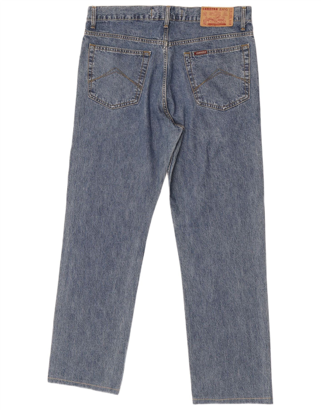 Carrera Mens 700 Regular Fit Straight Jeans W36 L31 Blue Cotton