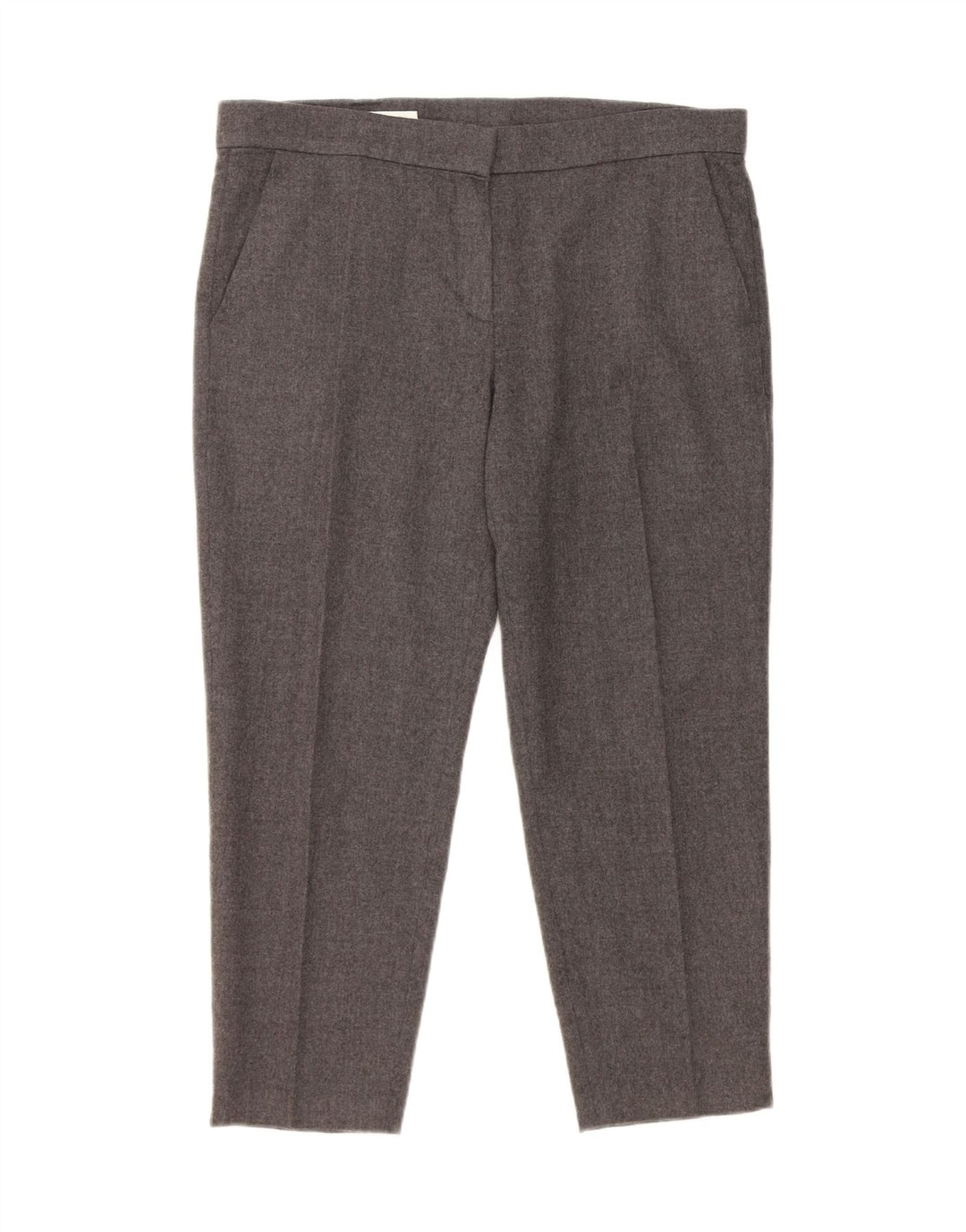 Escada Womens Capri Suit Trousers EU 40 Medium W34 L23 Grey Wool