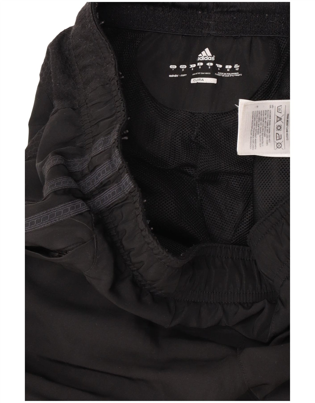 Adidas Mens Climacool Tracksuit Trousers Small  Black Colourblock Polyester