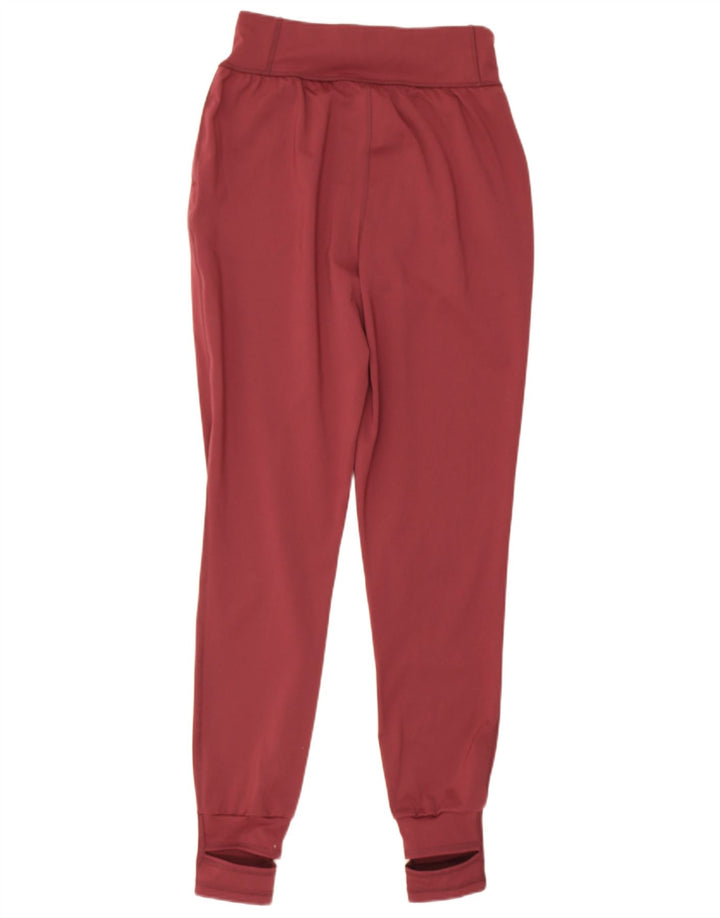 Puma Womens Tracksuit Trousers Joggers UK 8 Small  Burgundy Polyester