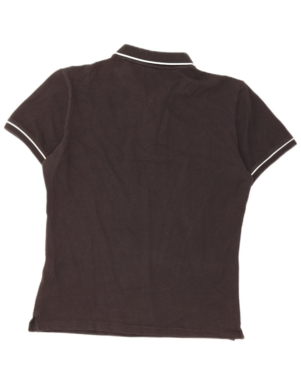 Calvin Klein Jeans Mens Slim Fit Polo Shirt Large Black Striped Cotton