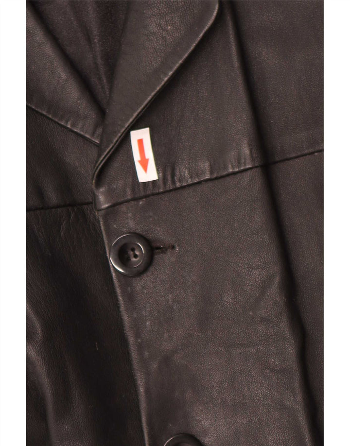 Vintage Mens Leather Jacket UK 40 Large Black