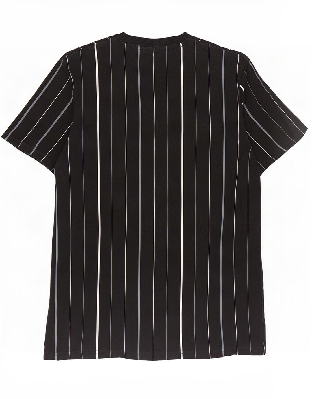 Fila Mens T-Shirt Top Small Black Striped Cotton
