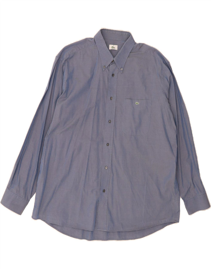 LACOSTE Mens Shirt Size 43 Large Blue Cotton Vintage Lacoste and Second-Hand Lacoste from Messina Hembry 