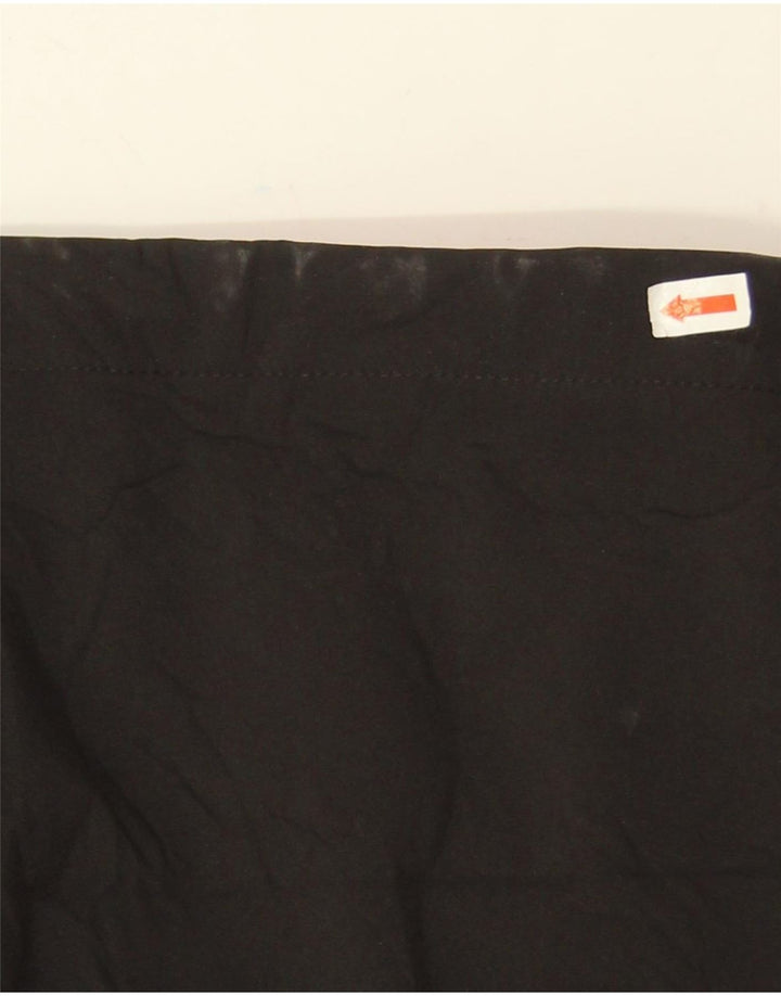 Vintage Womens Hooded Loose Fit Windbreaker Jacket UK 18 XL Black Polyester