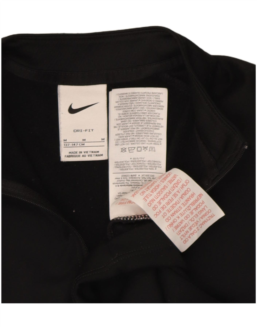 Nike Boys Dri Fit Graphic Pullover Tracksuit Top 10-11 Years Medium Black