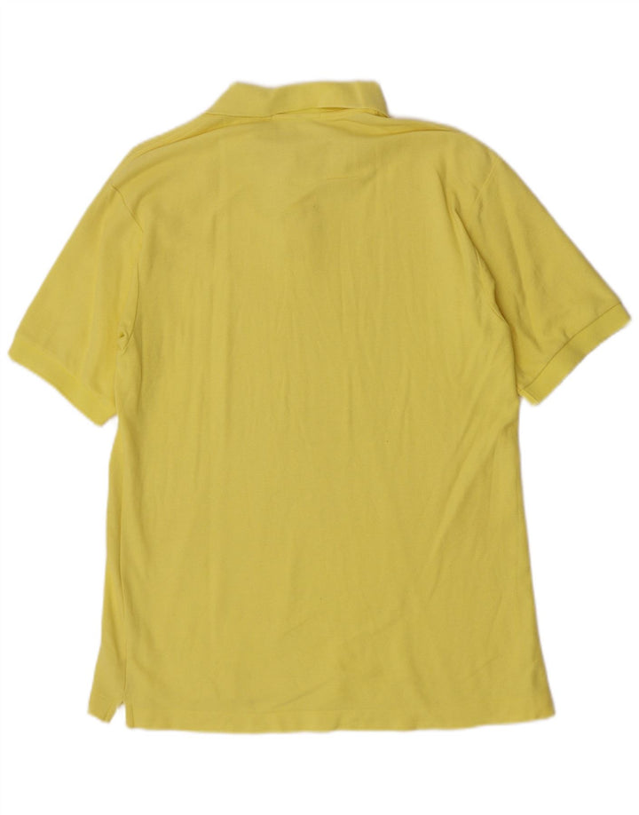 Fila Mens Polo Shirt IT 48 Medium Yellow Cotton