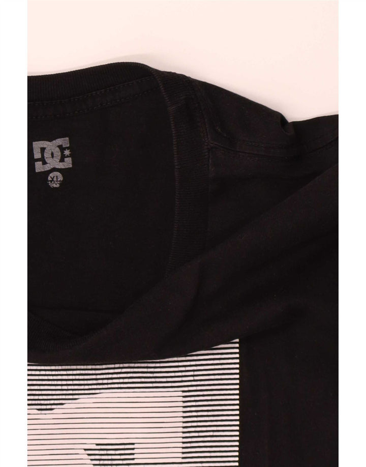 DC Mens Graphic T-Shirt Top XL Black Cotton