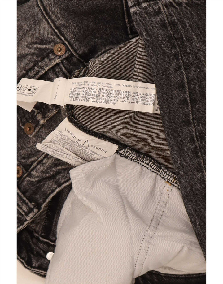 Zara Womens Straight Jeans EU 42 Large W32 L35 Grey Cotton