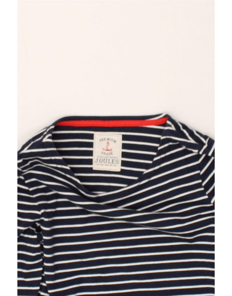 JOULES Womens Top Long Sleeve UK 10 Small Navy Blue Striped | Vintage Joules | Thrift | Second-Hand Joules | Used Clothing | Messina Hembry 