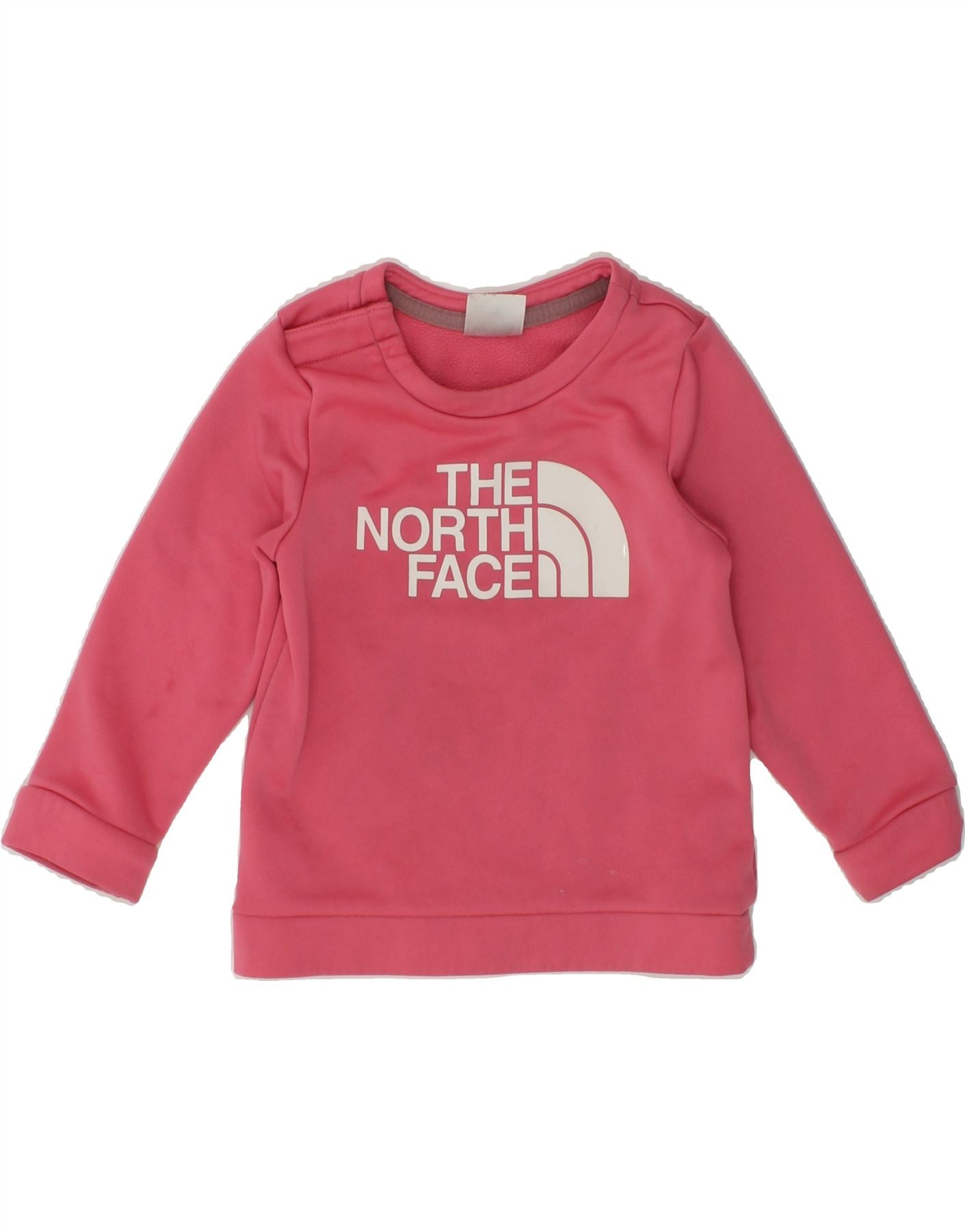 THE NORTH FACE Baby Girls Graphic Sweatshirt Jumper 12-18 Months Pink