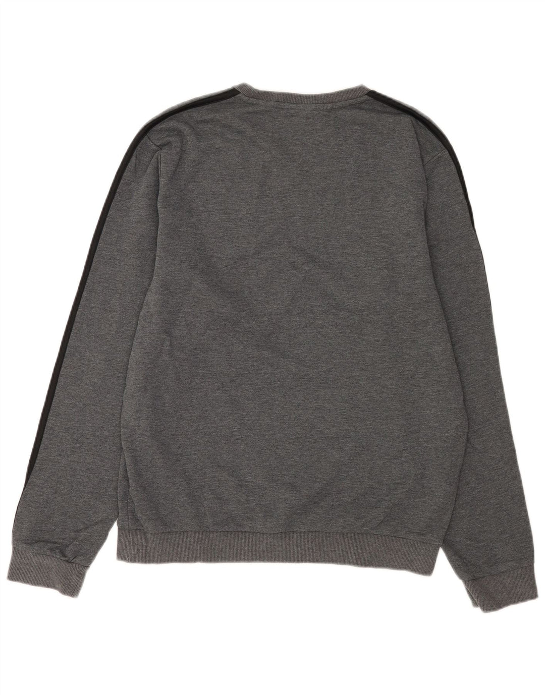 Adidas Mens Sweatshirt Jumper Medium Grey Cotton