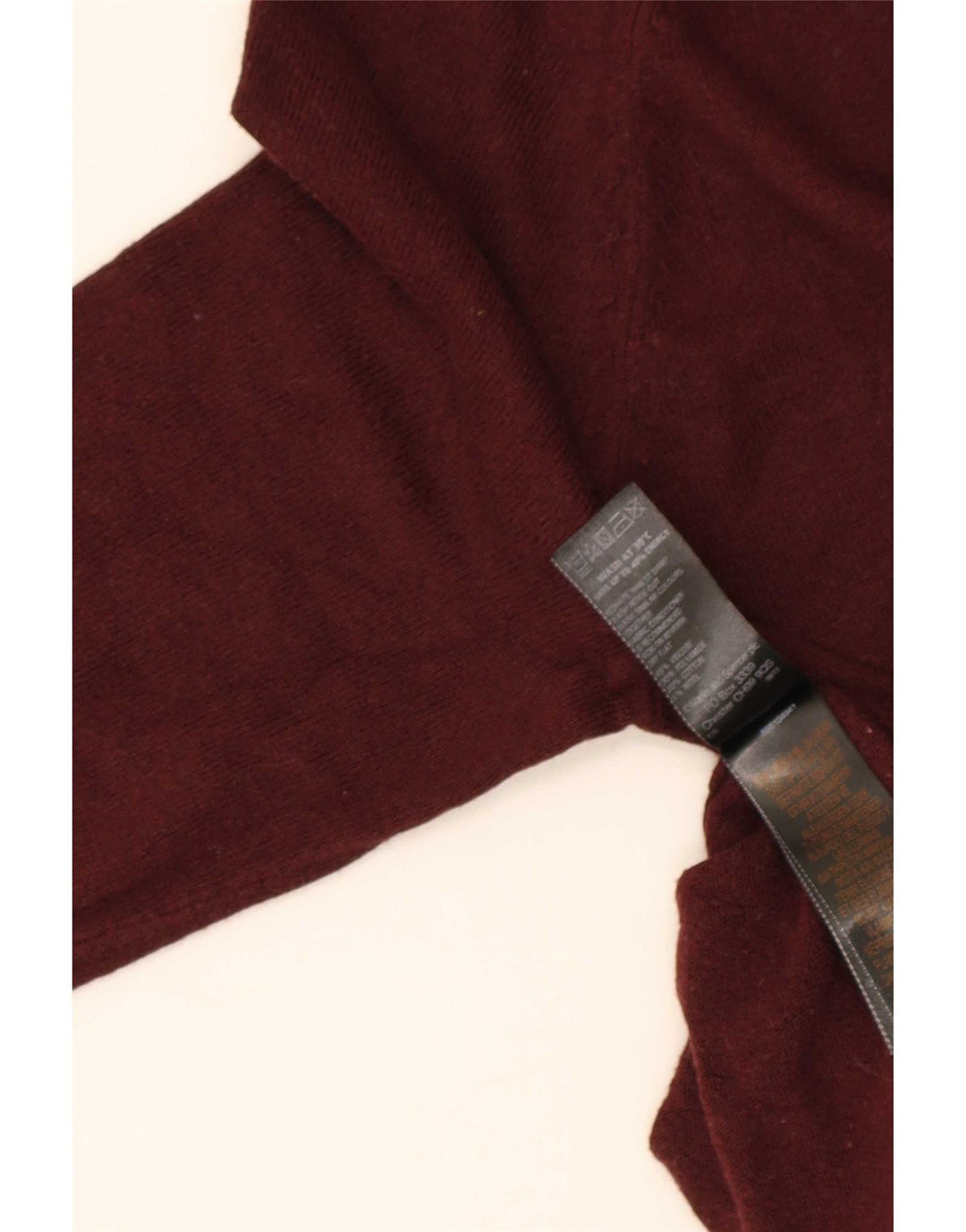Marks & Spencer Womens Roll Neck Jumper Sweater UK 10 Small Burgundy