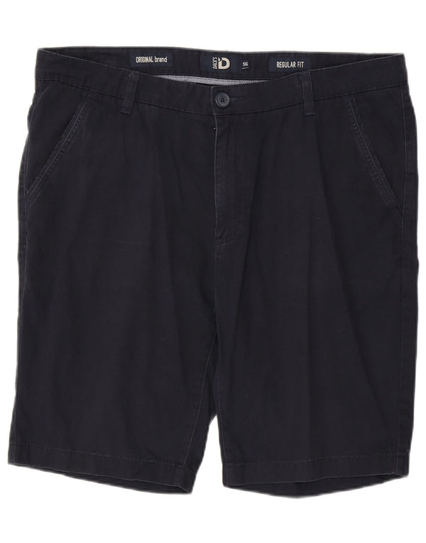 Dack's Mens Regular Fit Chino Shorts IT 56 3XL W40  Navy Blue Cotton