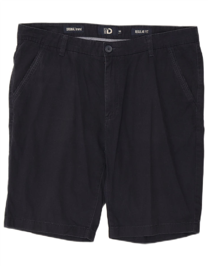 Dack's Mens Regular Fit Chino Shorts IT 56 3XL W40  Navy Blue Cotton