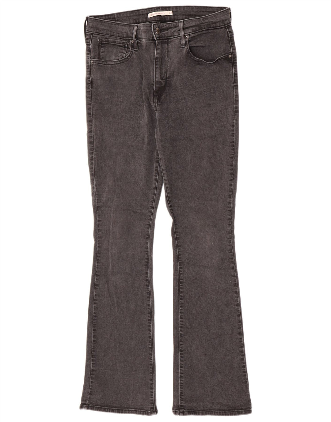 Levi's Womens 725 High Rise Bootcut Jeans W32 L32 Grey Cotton