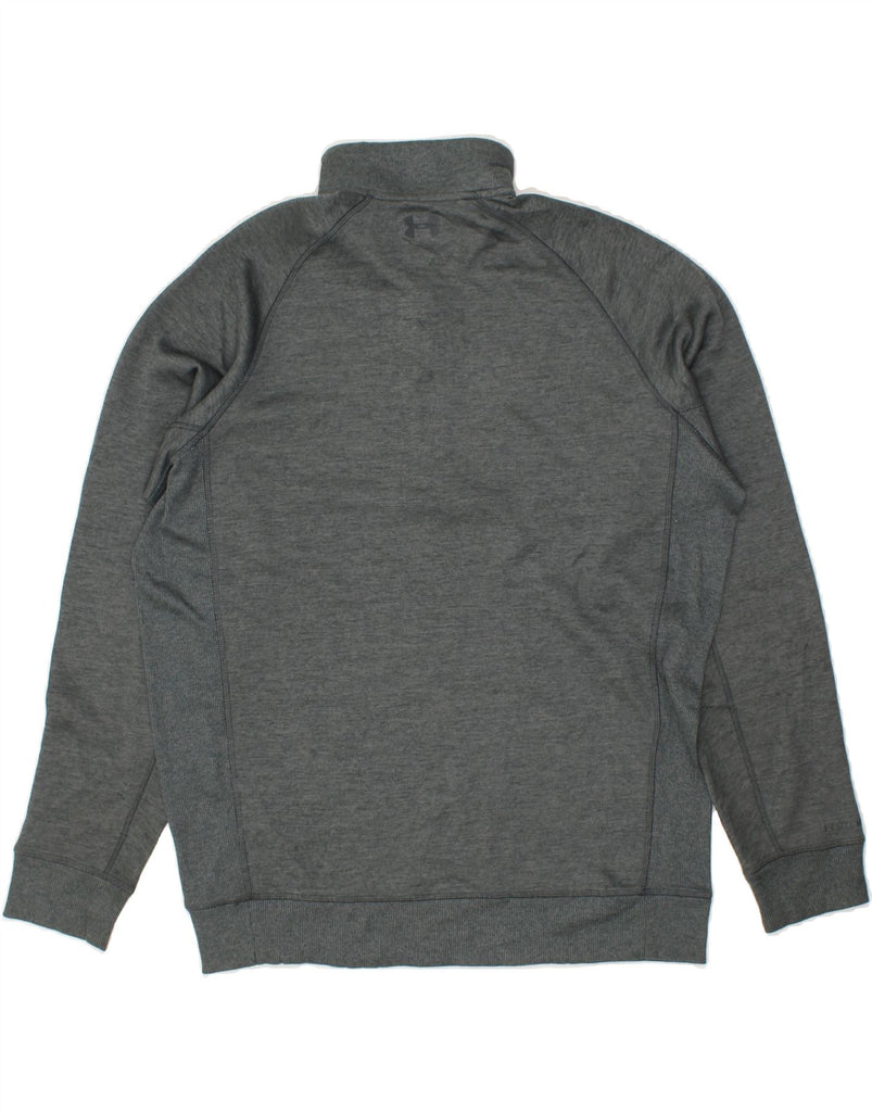 UNDER ARMOUR Mens Cold Gear Zip Neck Sweatshirt Jumper Large Grey | Vintage Under Armour | Thrift | Second-Hand Under Armour | Used Clothing | Messina Hembry 