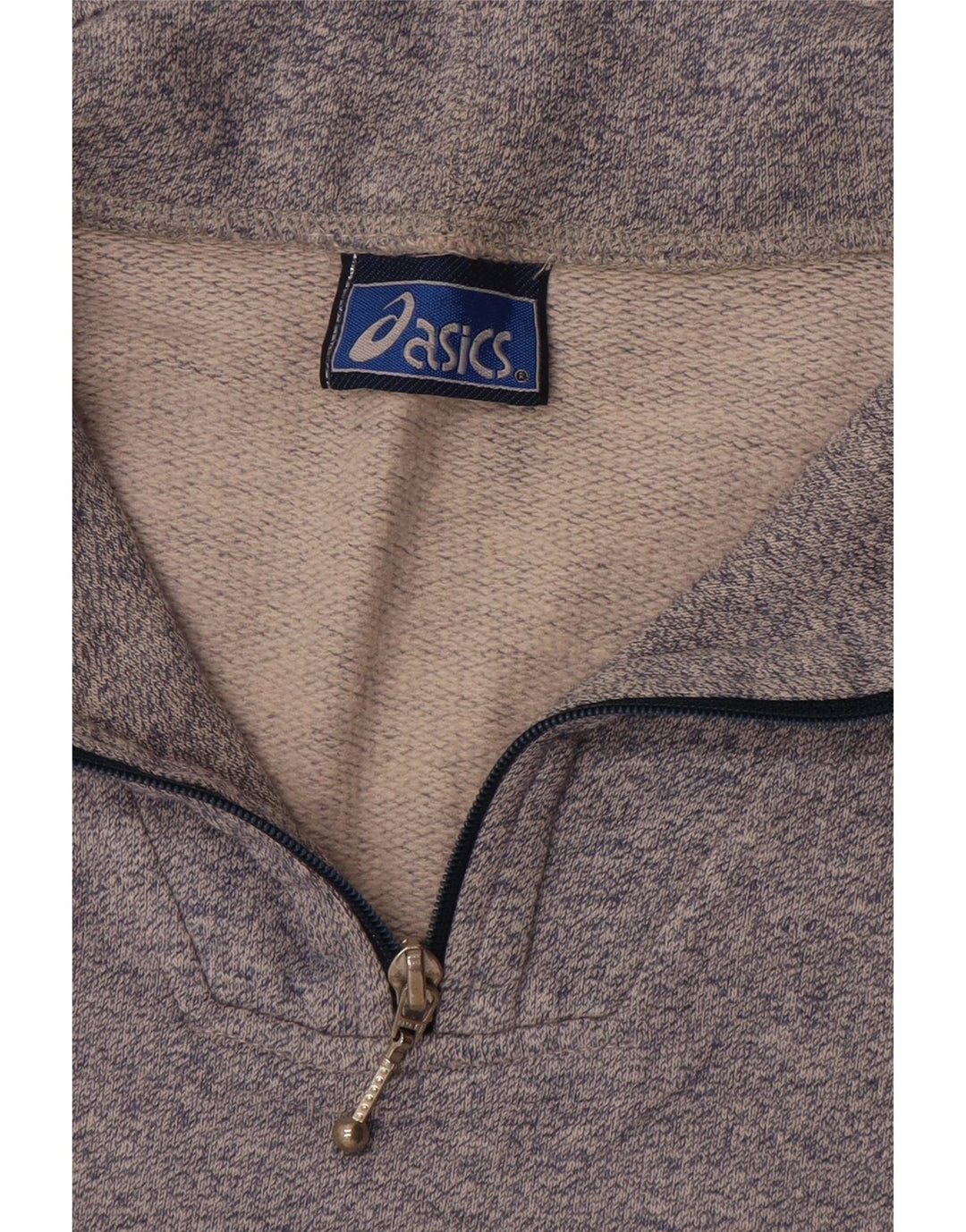Asics Womens Graphic Sweatshirt Jumper UK 16 Large Grey Colourblock