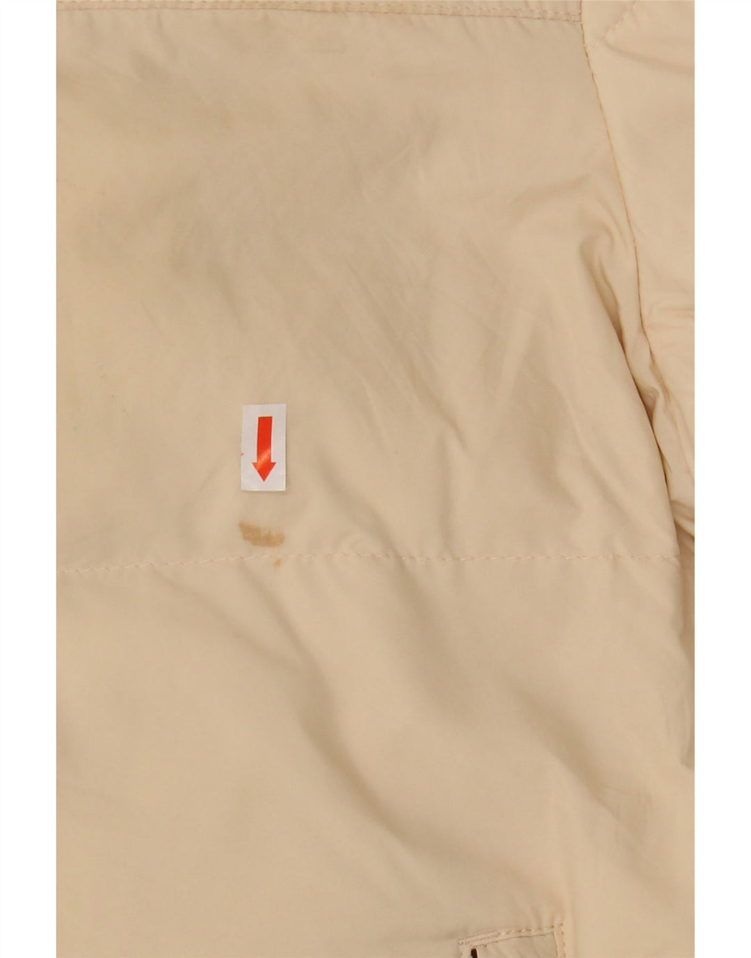 ZARA Mens Padded Jacket UK 36 Small Beige Nylon