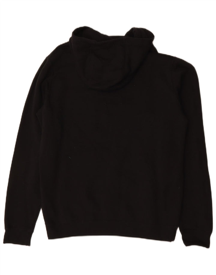Nike Mens Hoodie Jumper Medium Black Cotton