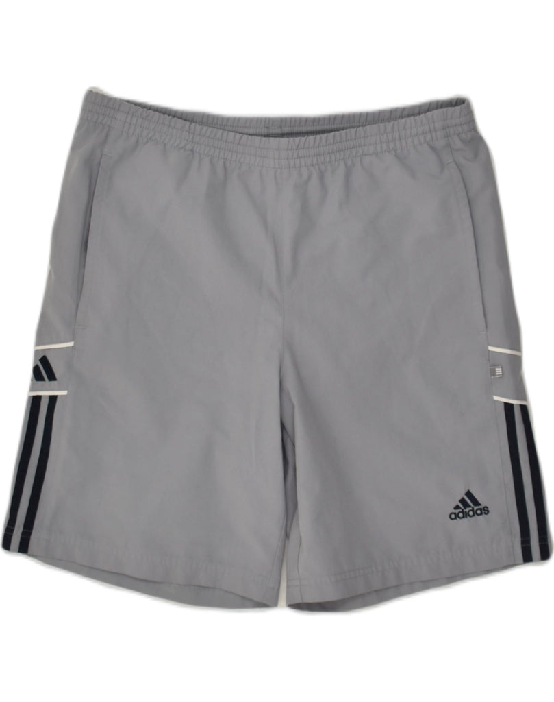 ADIDAS Mens Sport Shorts W28 Small Grey Polyester | Vintage Adidas | Thrift | Second-Hand Adidas | Used Clothing | Messina Hembry 