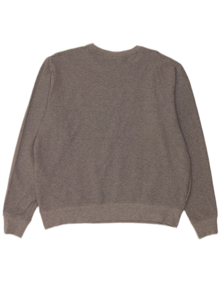 Fila Womens Sweatshirt Jumper UK 16 Large Grey Cotton