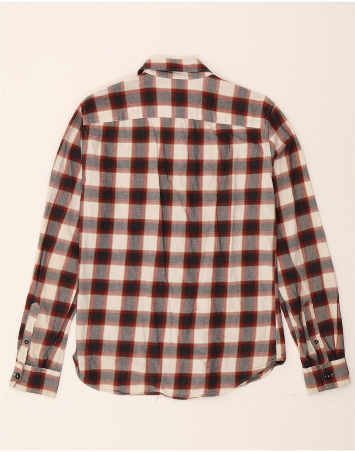 Benetton Mens Flannel Shirt Small Multicoloured Check