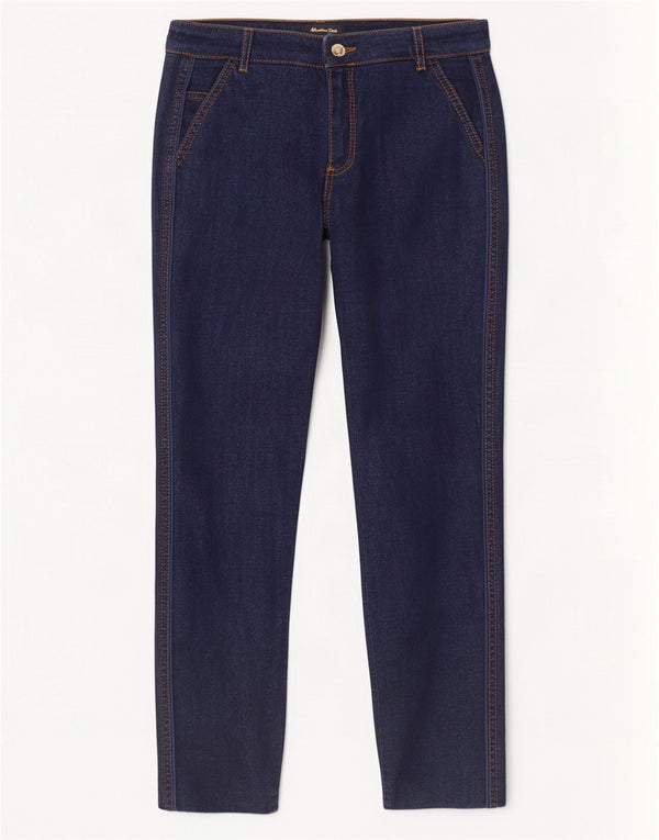 Massimo Dutti Womens Skinny Jeans EU 36 XS W26 L30 Navy Blue Cotton