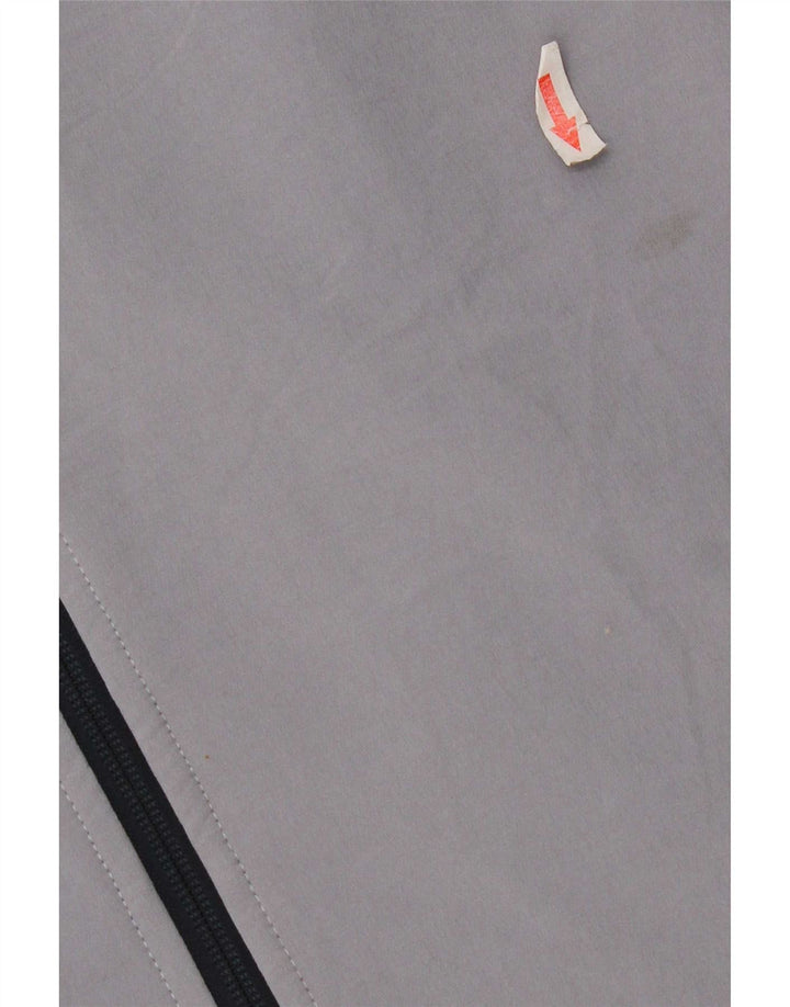 The North Face Mens Tracksuit Top Jacket Large Grey Colourblock Polyester