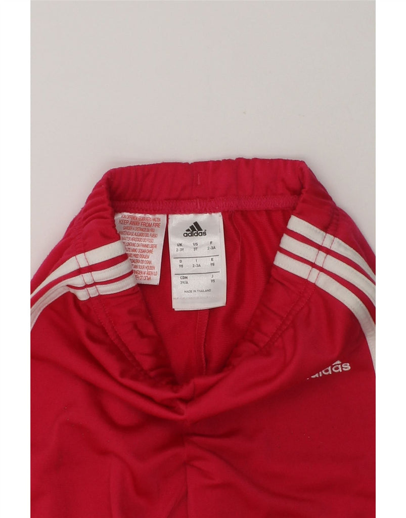 ADIDAS Girls Tracksuit Trousers Joggers 2-3 Years Pink Polyester | Vintage Adidas | Thrift | Second-Hand Adidas | Used Clothing | Messina Hembry 