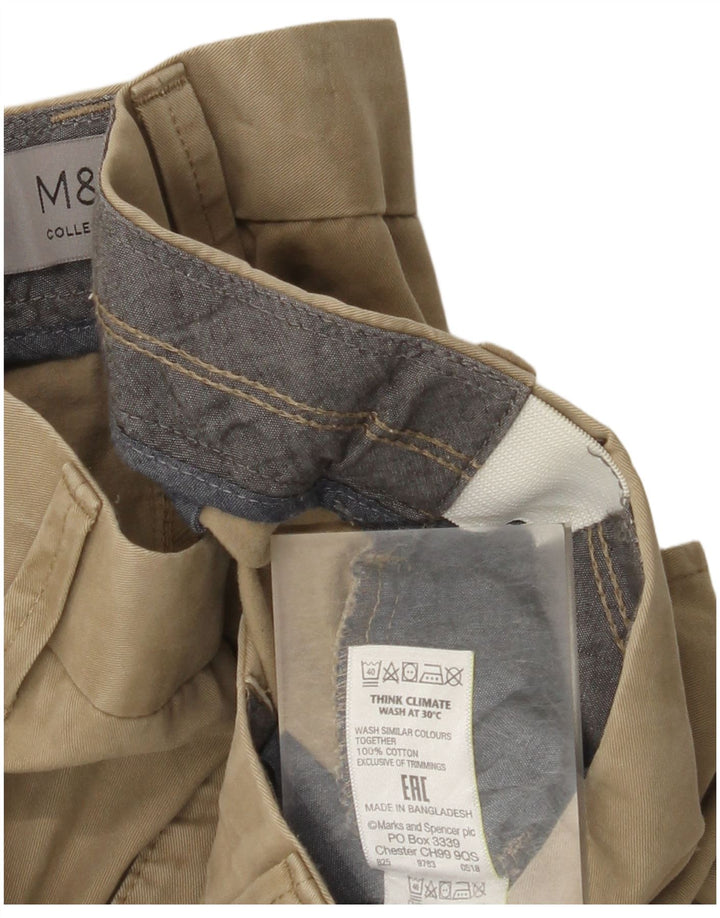 Marks & Spencer Mens Chino Shorts W44 2XL Beige Cotton