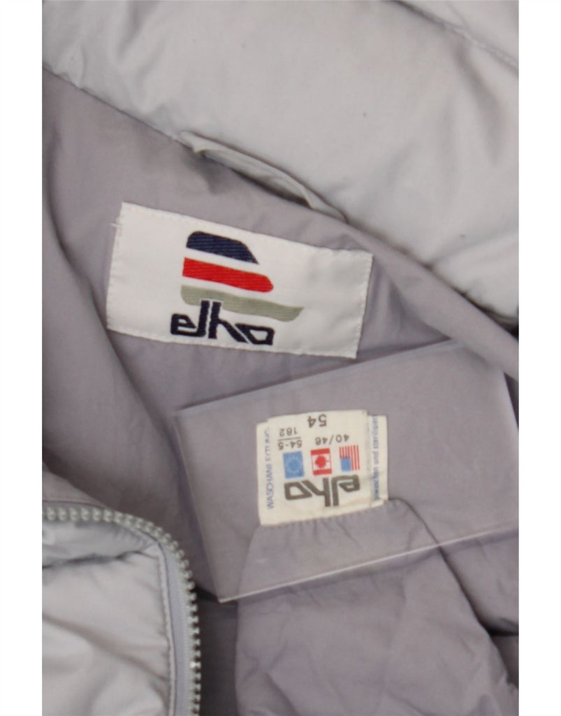 ELHO Mens Padded Jacket IT 54 2XL Grey Polyester Vintage Elho and Second-Hand Elho from Messina Hembry 