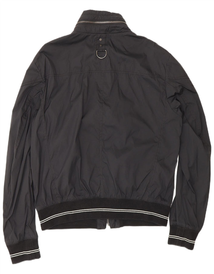 MONTECORE Mens Bomber Jacket IT 54 2XL Black Polyamide