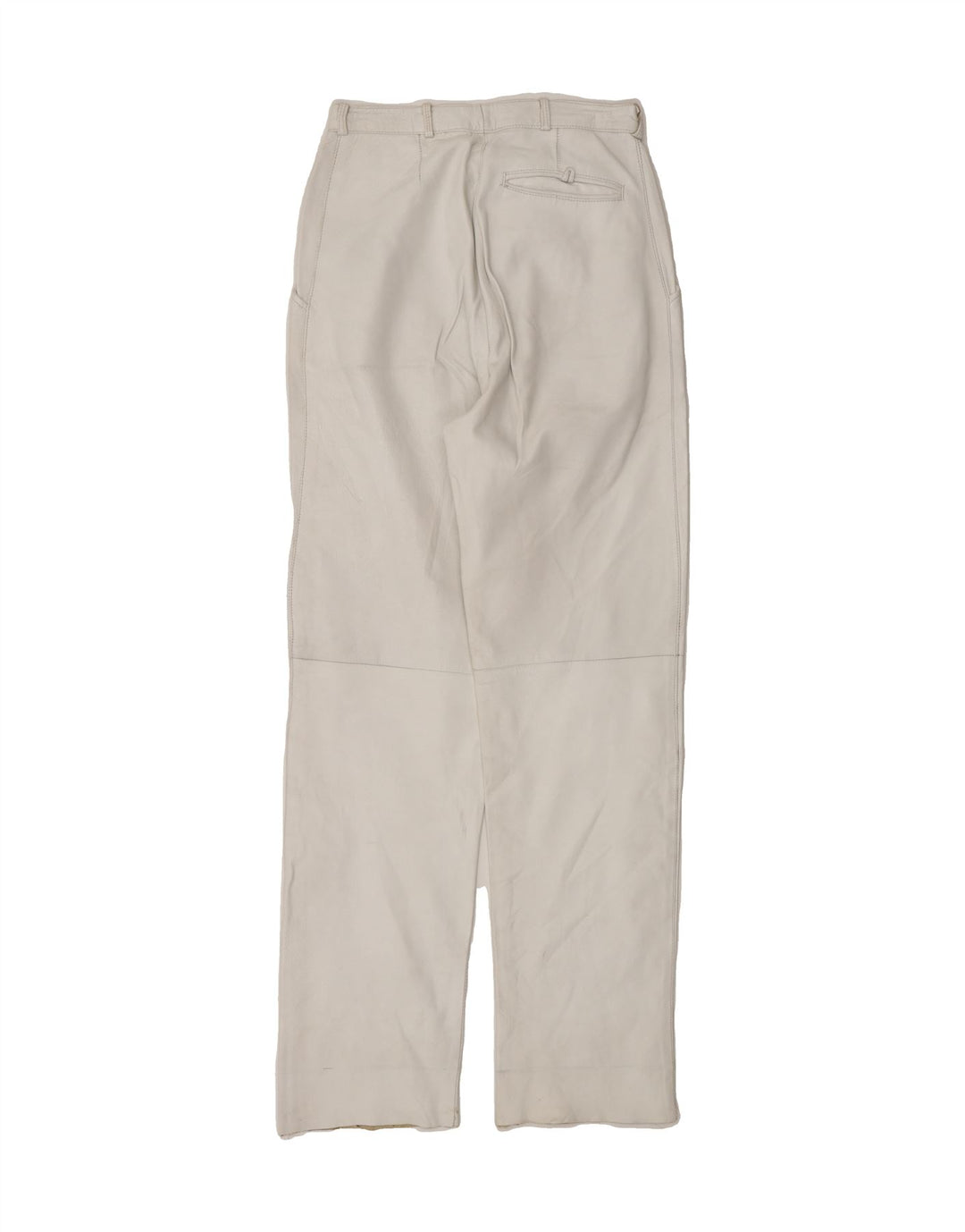 VINTAGE Womens Straight Casual Trousers W22 L28 White Vintage Vintage and Second-Hand Vintage from Messina Hembry 