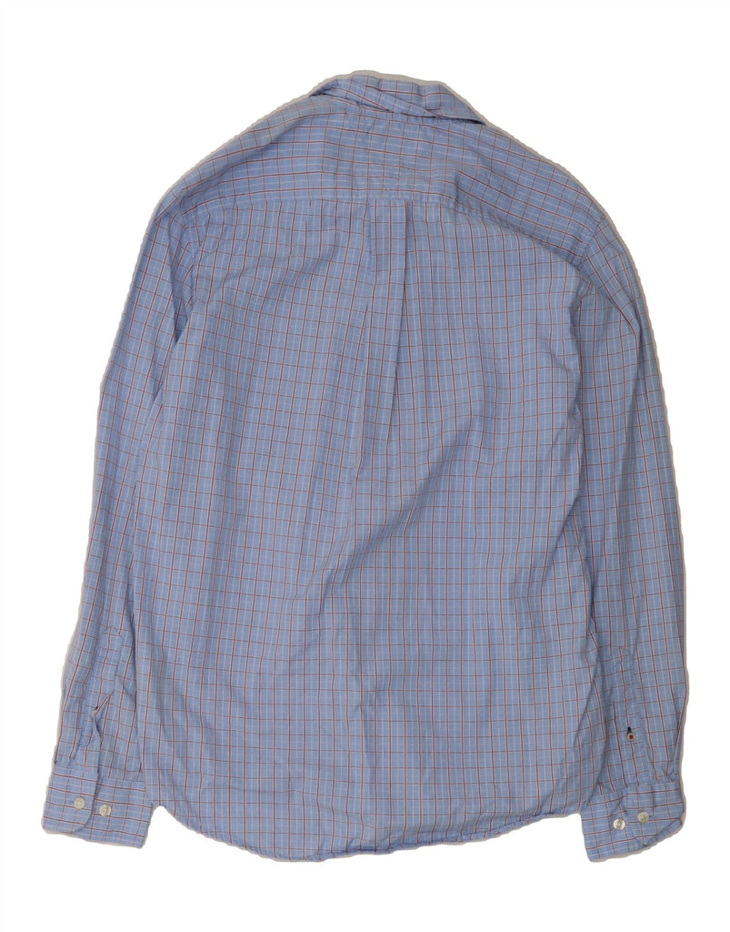 TOMMY HILFIGER Mens Classic Fit Shirt Small Blue Check Vintage Tommy Hilfiger and Second-Hand Tommy Hilfiger from Messina Hembry 
