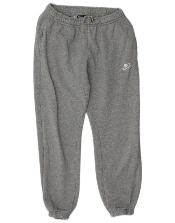 NIKE Womens Tracksuit Trousers Joggers UK 10 Small  Grey Cotton
