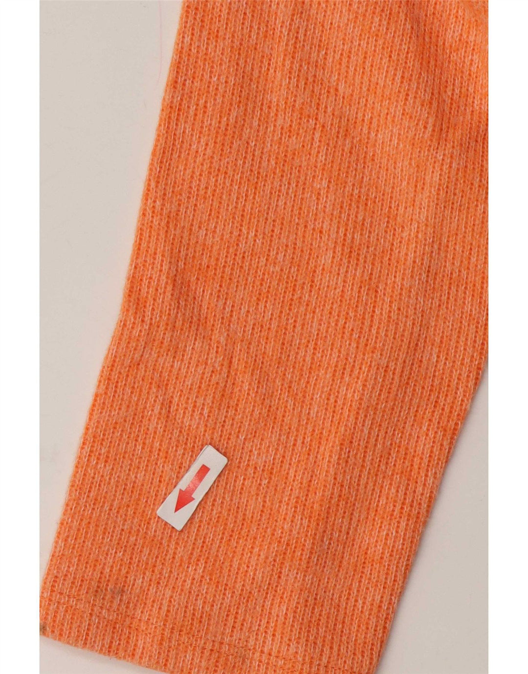 Zara Womens Crop Oversized Top Long Sleeve UK 10 Small Orange Polyester
