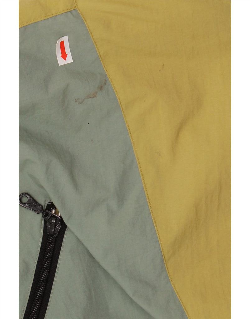 VINTAGE Mens Windbreaker Jacket IT 52 XL Green Colourblock Nylon Vintage Vintage and Second-Hand Vintage from Messina Hembry 