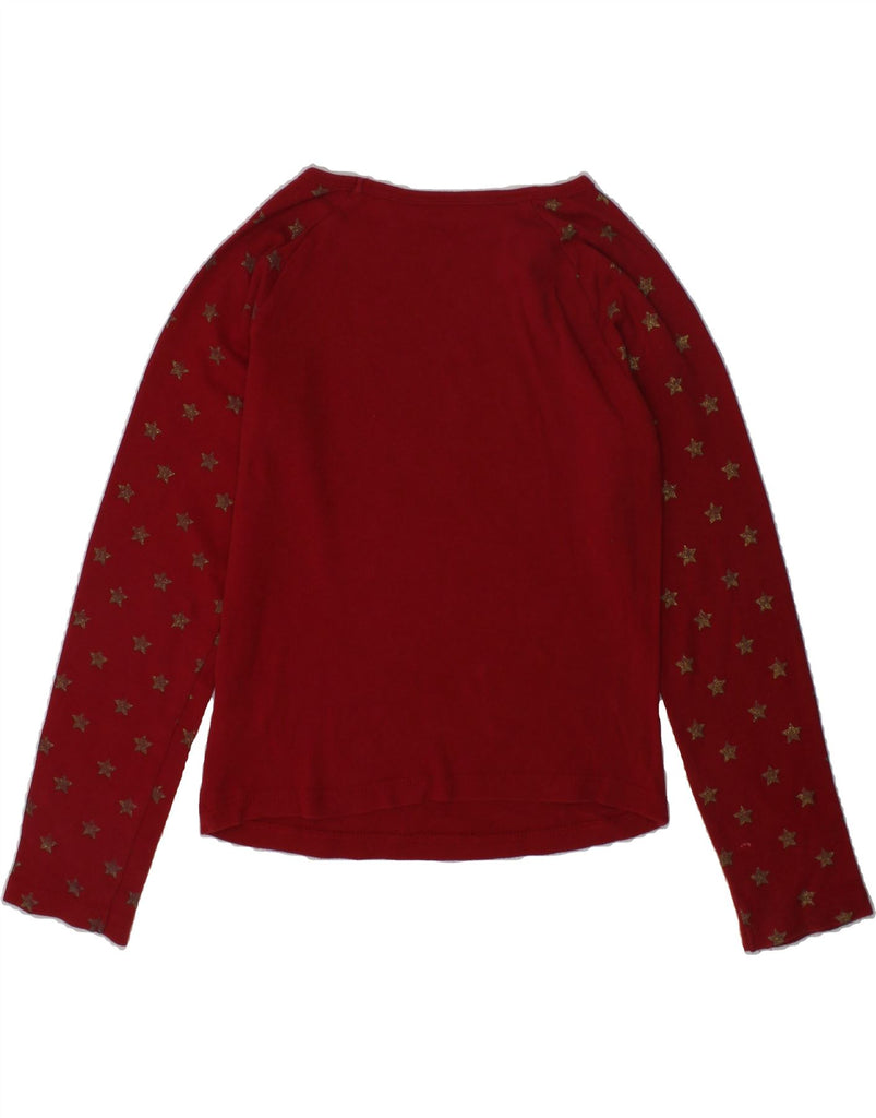 DKNY Girls Graphic Top Long Sleeve 5-6 Years Red Cotton | Vintage Dkny | Thrift | Second-Hand Dkny | Used Clothing | Messina Hembry 